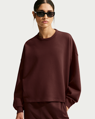 Nike 24.7 ImpossiblySoft Women's Dri-FIT Oversized Crew-Neck Top